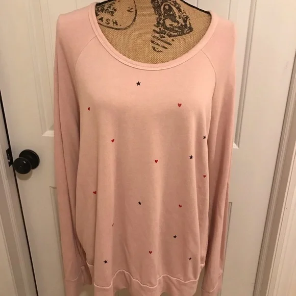 ❤️Sundry Stars & Hearts Sweatshirt - Picture 2 of 8